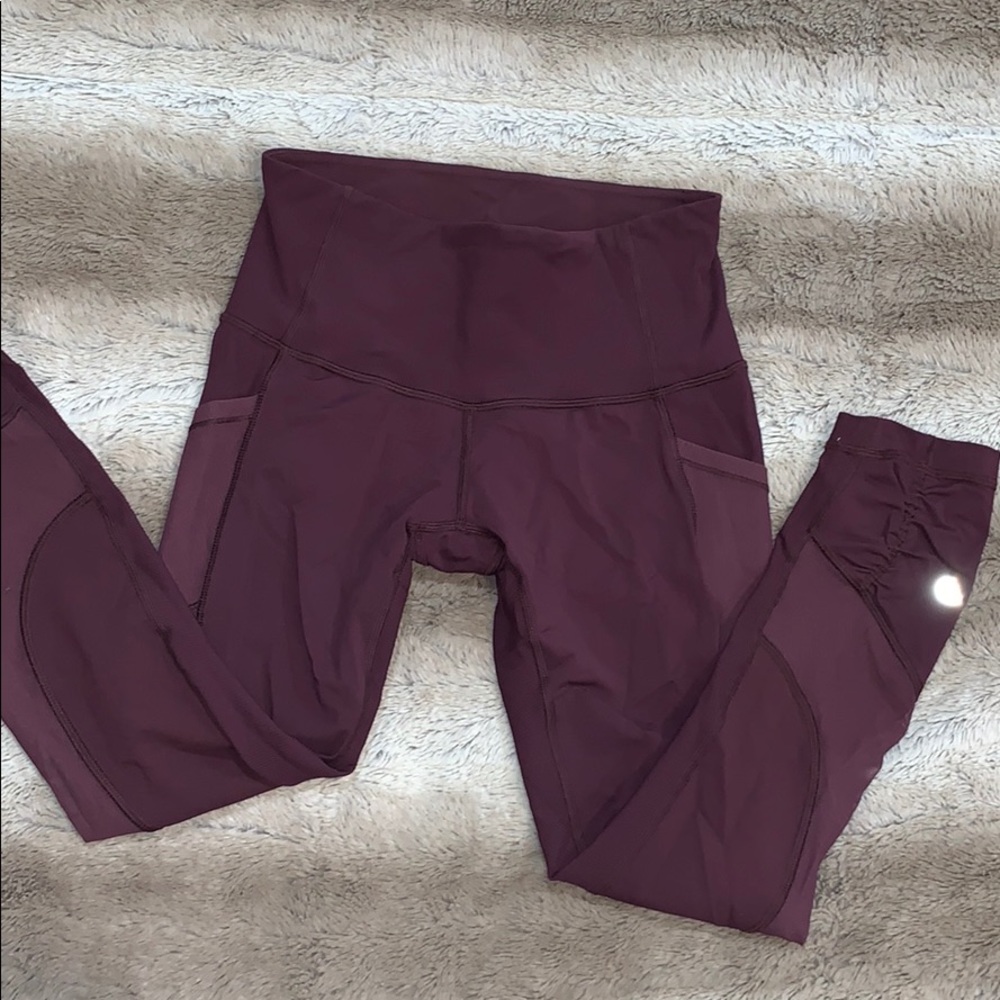 Lululemon Crop Pocket Mesh Leggings